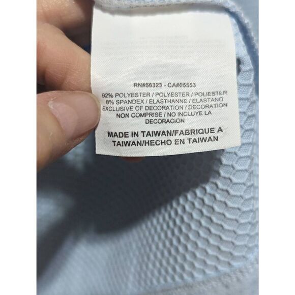 Nike Golf Women's Light Blue Dri-Fit 1/4 Zip Textured Pull-Over Sweatshirt Large - Picture 7 of 8